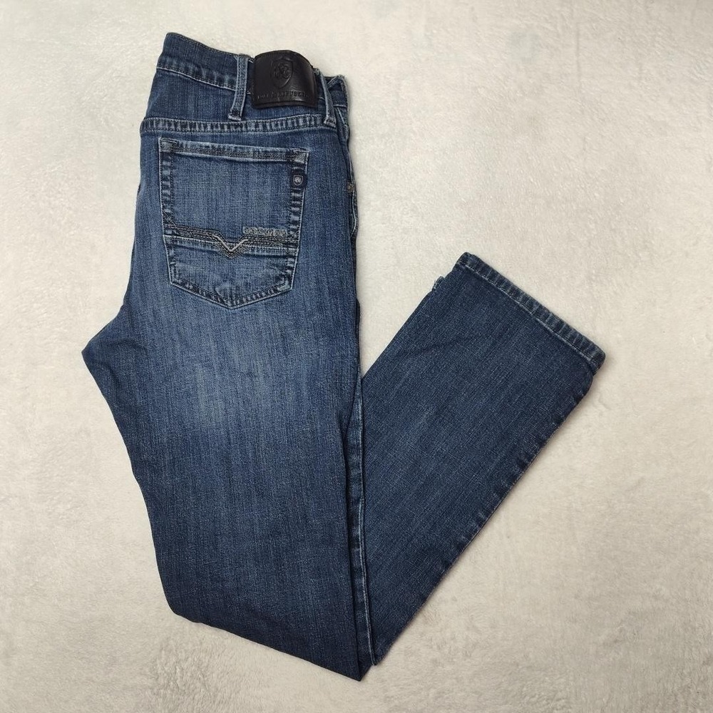 Rock & Republic Men’s Slim Straight Jeans in Dark Blue Wash